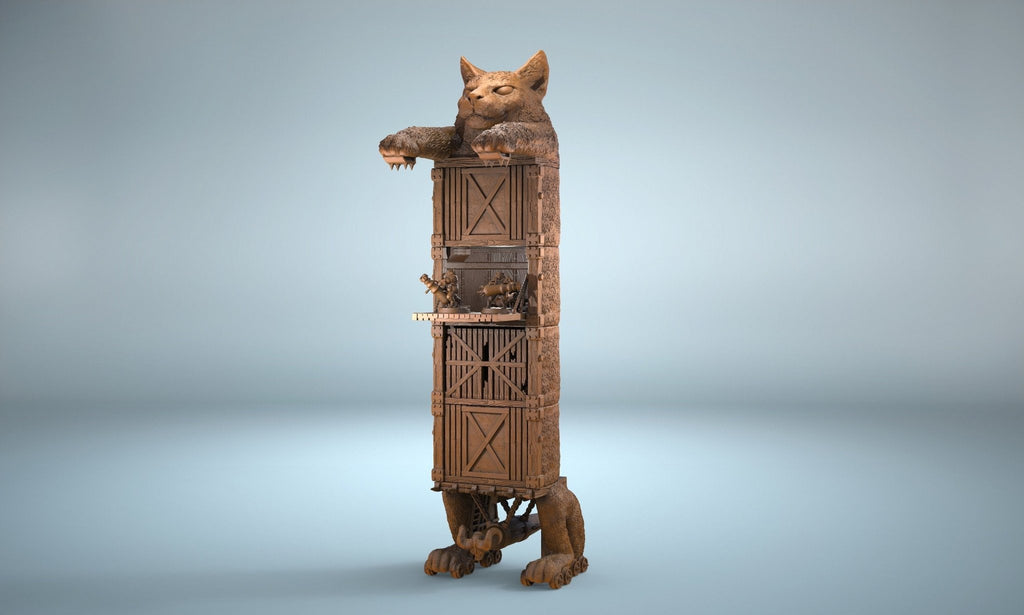 Longcat Siege Tower - Kingdom of Felinaria - Clay Cyanide - Sigmarite Boutique