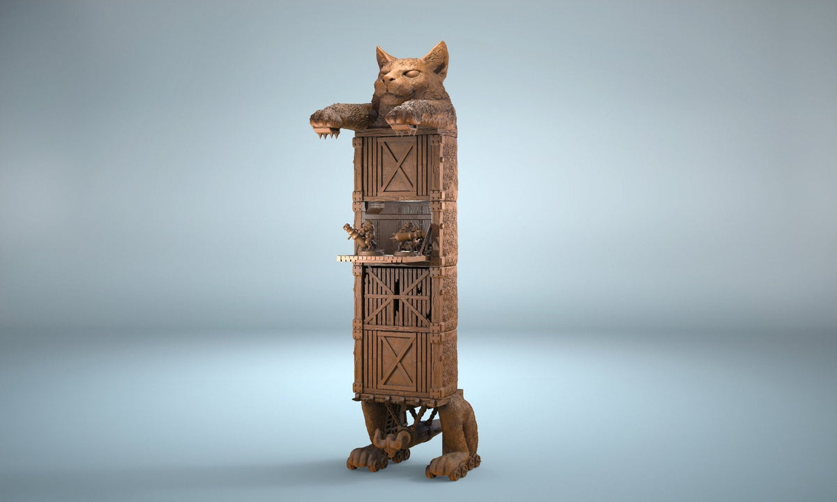 Longcat Siege Tower - Kingdom of Felinaria - Clay Cyanide - Sigmarite Boutique