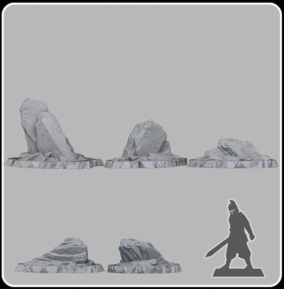 Magnificent Slates - Fantastic Plants and Rocks - Print Your Monsters - Sigmarite Boutique