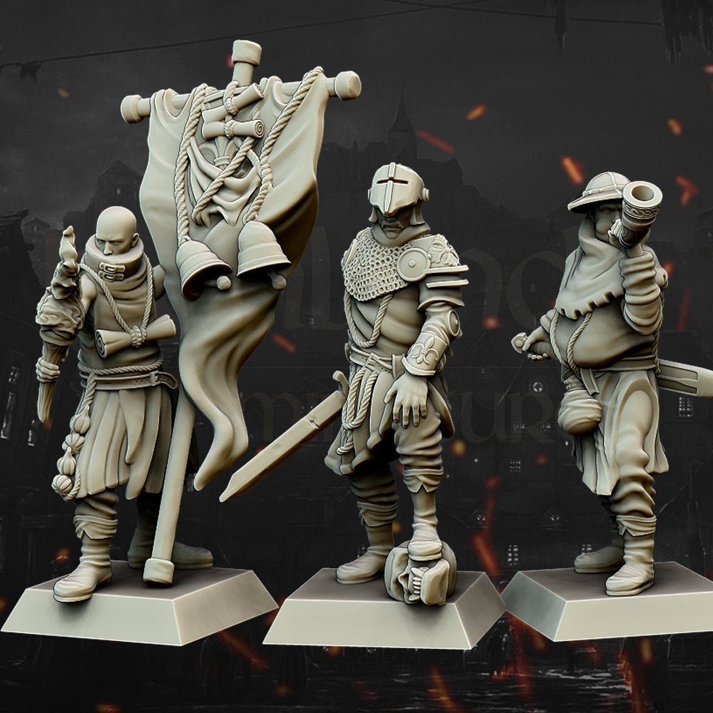 Men at Arms Command - Highlands Miniatures - Sigmarite Boutique