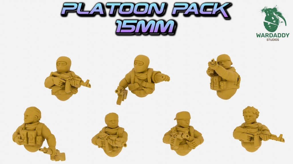 MENA Modern Modular Infantry Platoon - 10-28mm Modern Military Miniatures - Resin Wargaming Infantry - Wardaddy Studios - Sigmarite Boutique