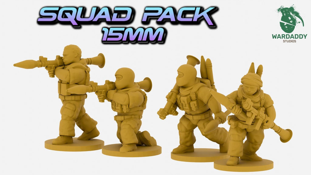 MENA Support Weapons Squad - RPG & PKM Gunners - Resin Wargaming Infantry - Wardaddy Studios - Sigmarite Boutique