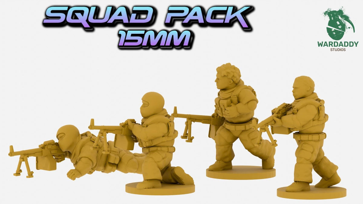 MENA Support Weapons Squad - RPG & PKM Gunners - Resin Wargaming Infantry - Wardaddy Studios - Sigmarite Boutique