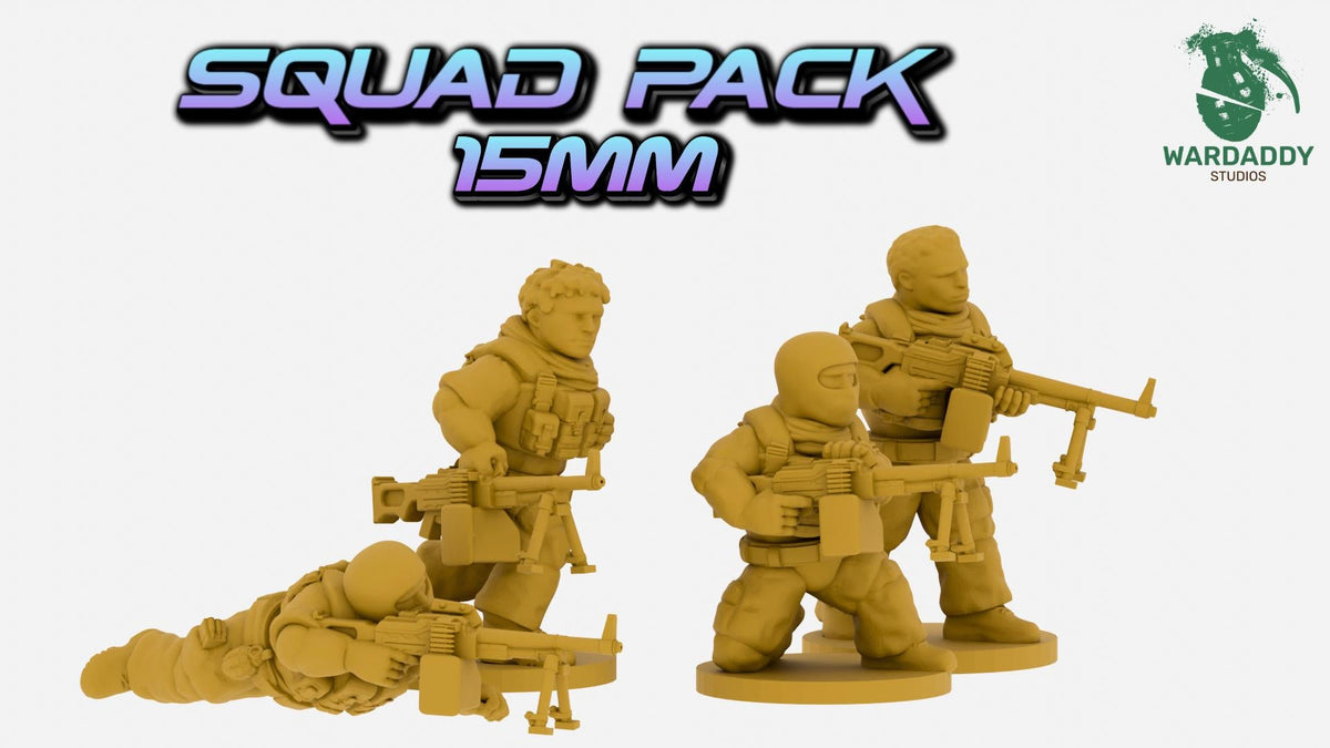 MENA Support Weapons Squad - RPG & PKM Gunners - Resin Wargaming Infantry - Wardaddy Studios - Sigmarite Boutique
