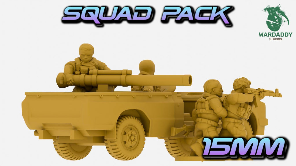 MENA Technical Pickup Truck - Recoilless Rifle, DShK, Troop Transport or Cargo Bed - Wardaddy Studios - Sigmarite Boutique