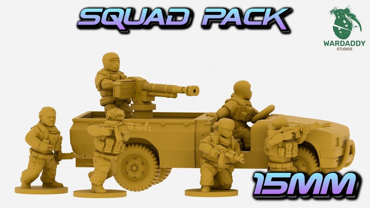 MENA Technical Pickup Truck - Recoilless Rifle, DShK, Troop Transport or Cargo Bed - Wardaddy Studios - Sigmarite Boutique