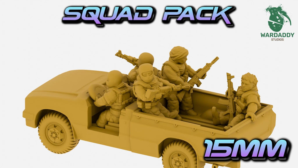 MENA Technical Pickup Truck - Recoilless Rifle, DShK, Troop Transport or Cargo Bed - Wardaddy Studios - Sigmarite Boutique