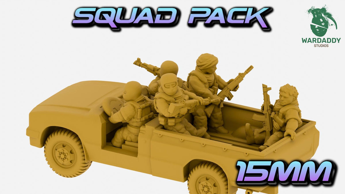 MENA Technical Pickup Truck - Recoilless Rifle, DShK, Troop Transport or Cargo Bed - Wardaddy Studios - Sigmarite Boutique