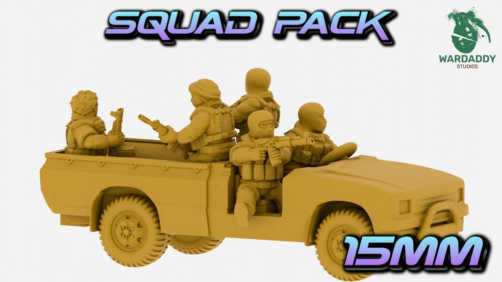 MENA Technical Pickup Truck - Recoilless Rifle, DShK, Troop Transport or Cargo Bed - Wardaddy Studios - Sigmarite Boutique