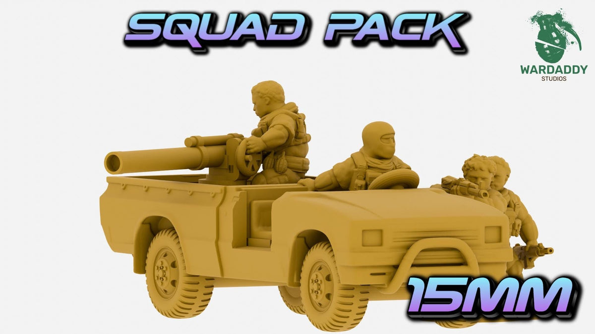 MENA Technical Pickup Truck - Recoilless Rifle, DShK, Troop Transport or Cargo Bed - Wardaddy Studios - Sigmarite Boutique