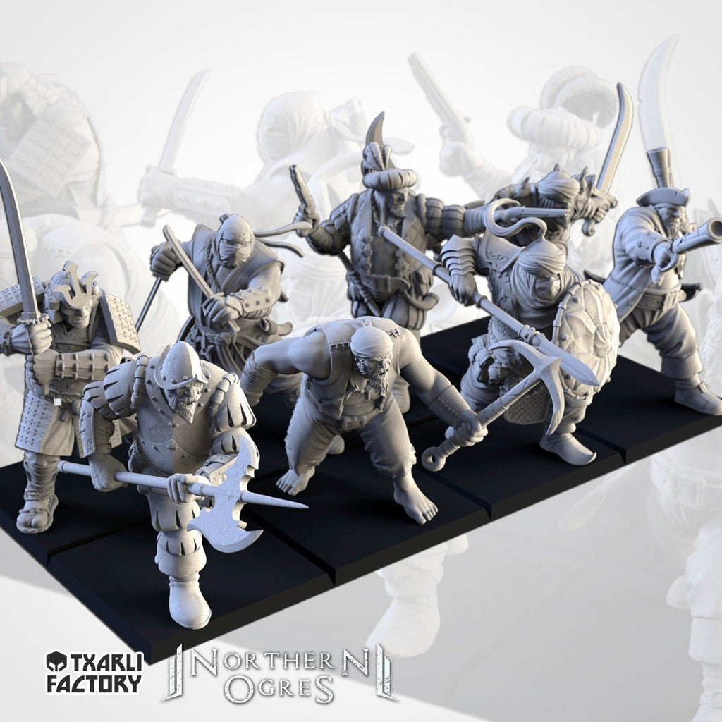 Mercenary Veterans - Northern Ogres - Txarli Factory - Sigmarite Boutique