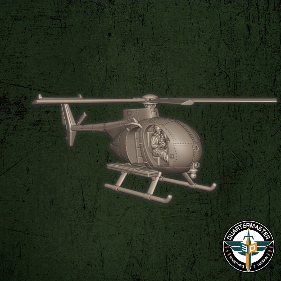 MH-6 Helicopter - War in Iraq - Quartermaster 3D - Sigmarite Boutique