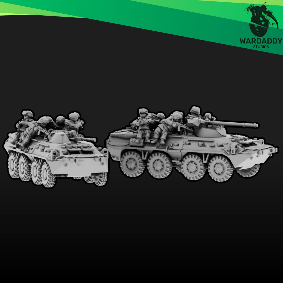Modern Eastern BTR-80 APC - Modern Military Vehicle - Wardaddy Studios - Sigmarite Boutique