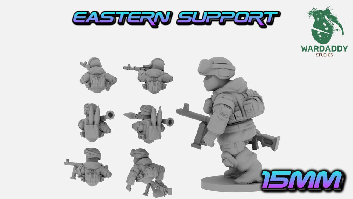 Modern Eastern Support Weapons Infantry - RPG, Machine Gun & Marksmen - Wardaddy Studios - Sigmarite Boutique