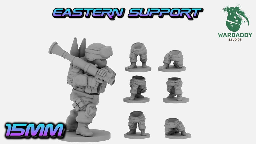 Modern Eastern Support Weapons Infantry - RPG, Machine Gun & Marksmen - Wardaddy Studios - Sigmarite Boutique