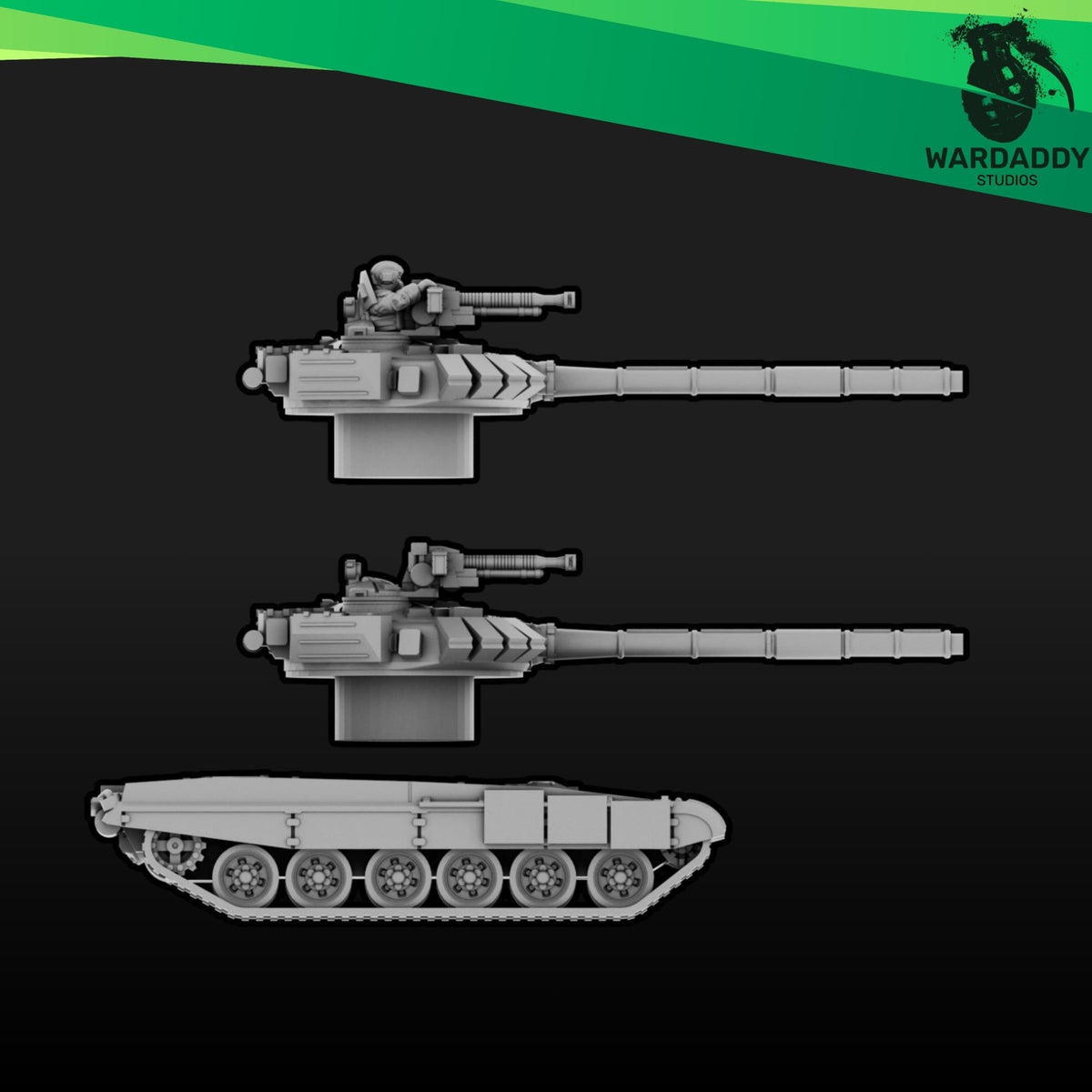 Modern Eastern T-72 Tank - MBT - Modern Military Vehicle - Wardaddy Studios - Sigmarite Boutique