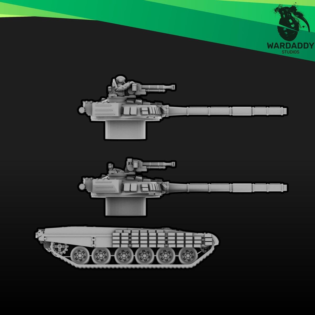 Modern Eastern T-72 Tank - MBT - Modern Military Vehicle - Wardaddy Studios - Sigmarite Boutique