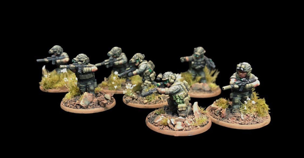 Modern NATO Operators - 10mm, 15mm or 28mm Heroic Special Forces Squad - Modern Military Resin Models - Wardaddy Studios - Sigmarite Boutique