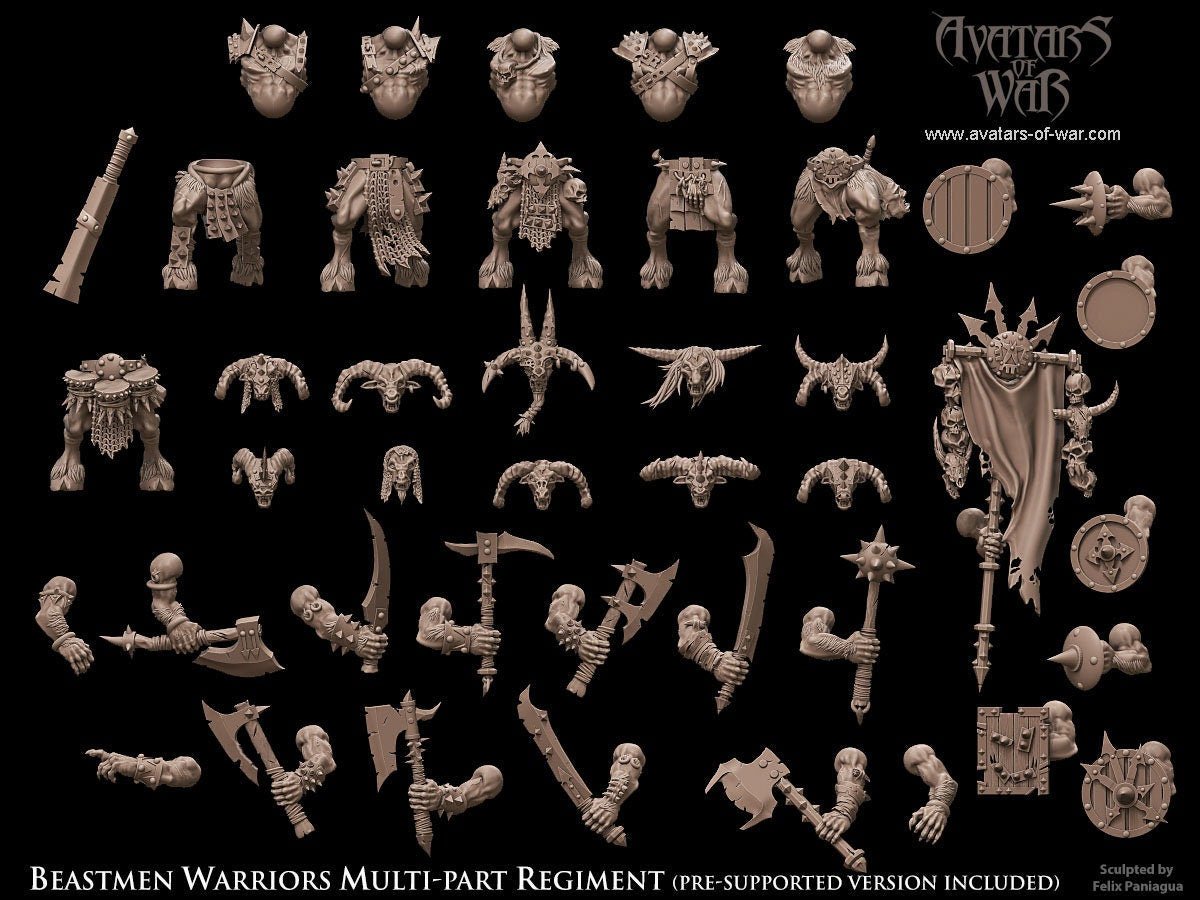 Modular Beastmen - Avatars of War - Sigmarite Boutique