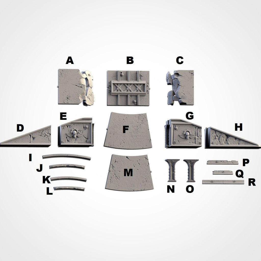 Modular Bridges - Scifi Terrain - 3D Printed PLA Plastic - Sigmarite Boutique