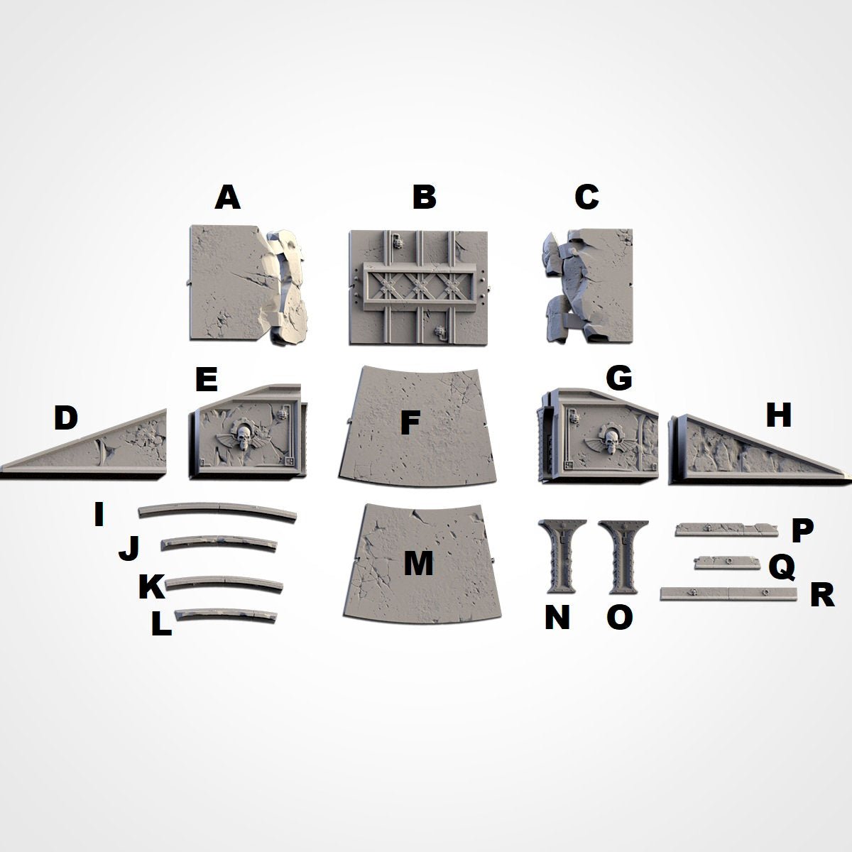 Modular Bridges - Scifi Terrain - 3D Printed PLA Plastic - Sigmarite Boutique
