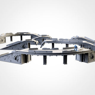 Modular Bridges - Scifi Terrain - 3D Printed PLA Plastic - Sigmarite Boutique