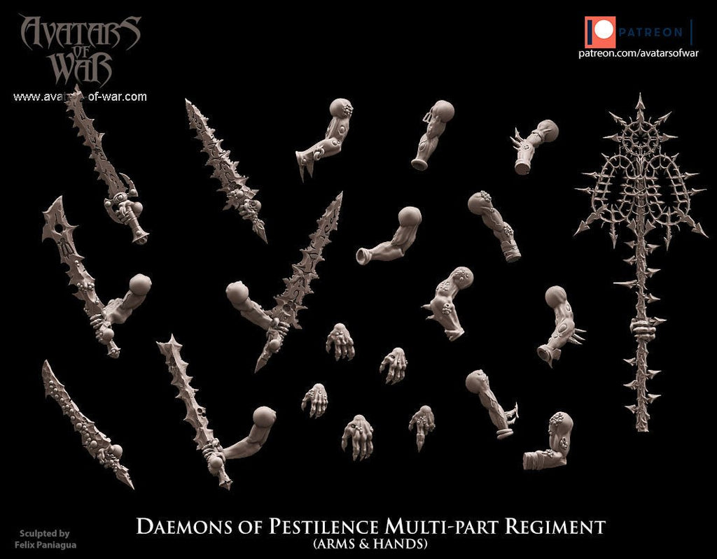 Modular Daemons of Pestilence - Avatars of War - Sigmarite Boutique