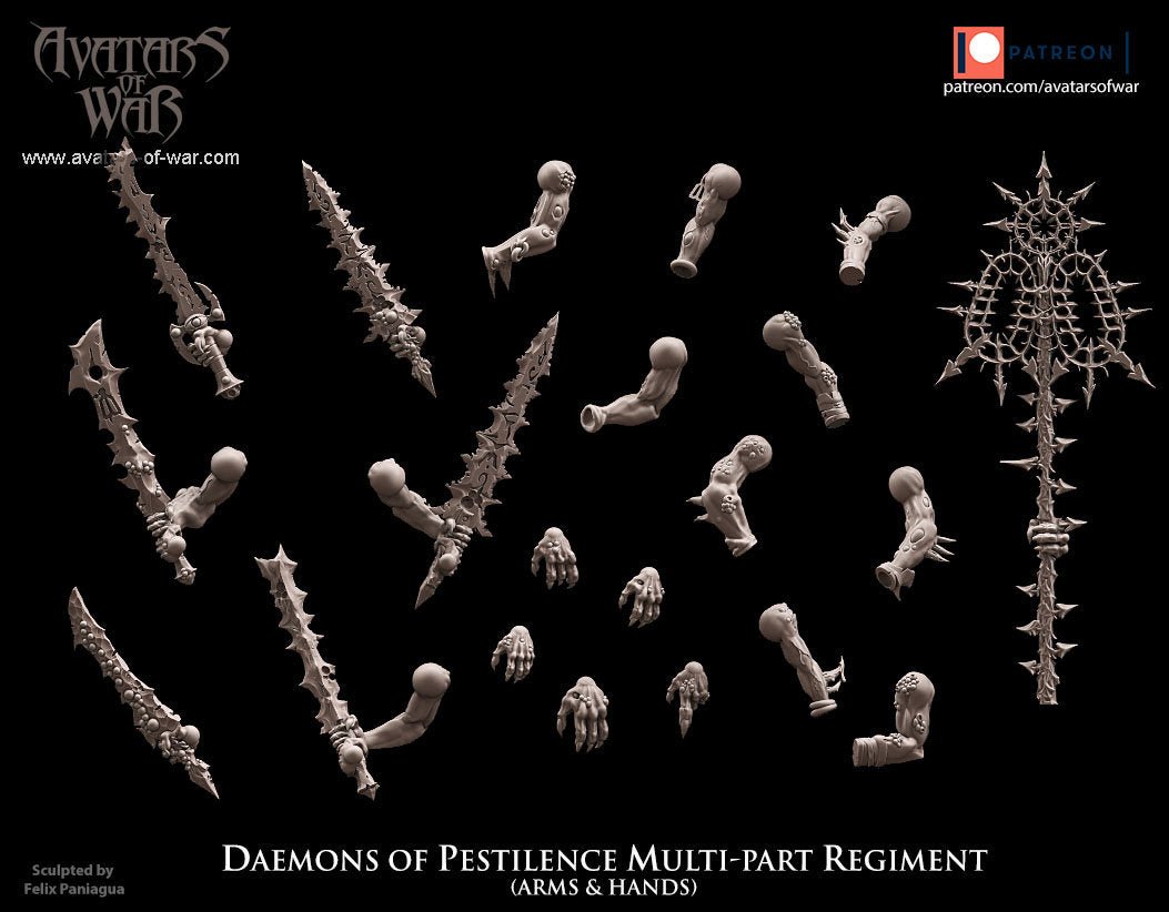 Modular Daemons of Pestilence - Avatars of War - Sigmarite Boutique