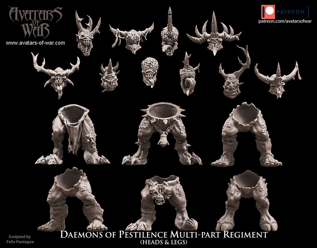 Modular Daemons of Pestilence - Avatars of War - Sigmarite Boutique