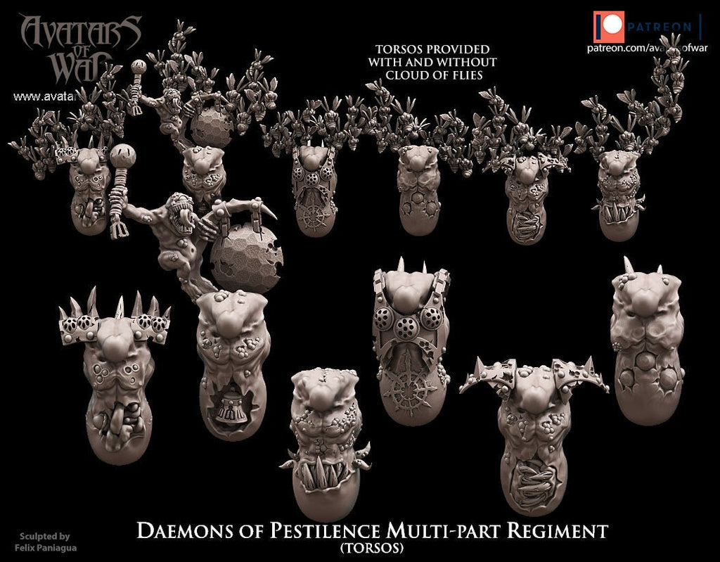 Modular Daemons of Pestilence - Avatars of War - Sigmarite Boutique