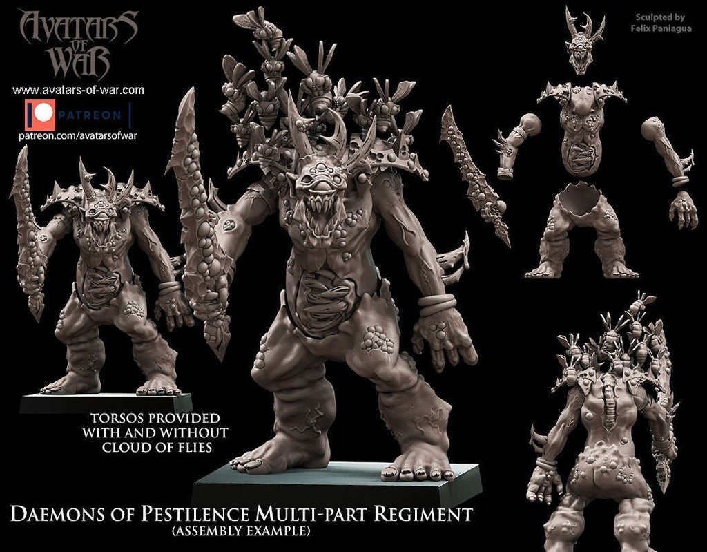 Modular Daemons of Pestilence - Avatars of War - Sigmarite Boutique