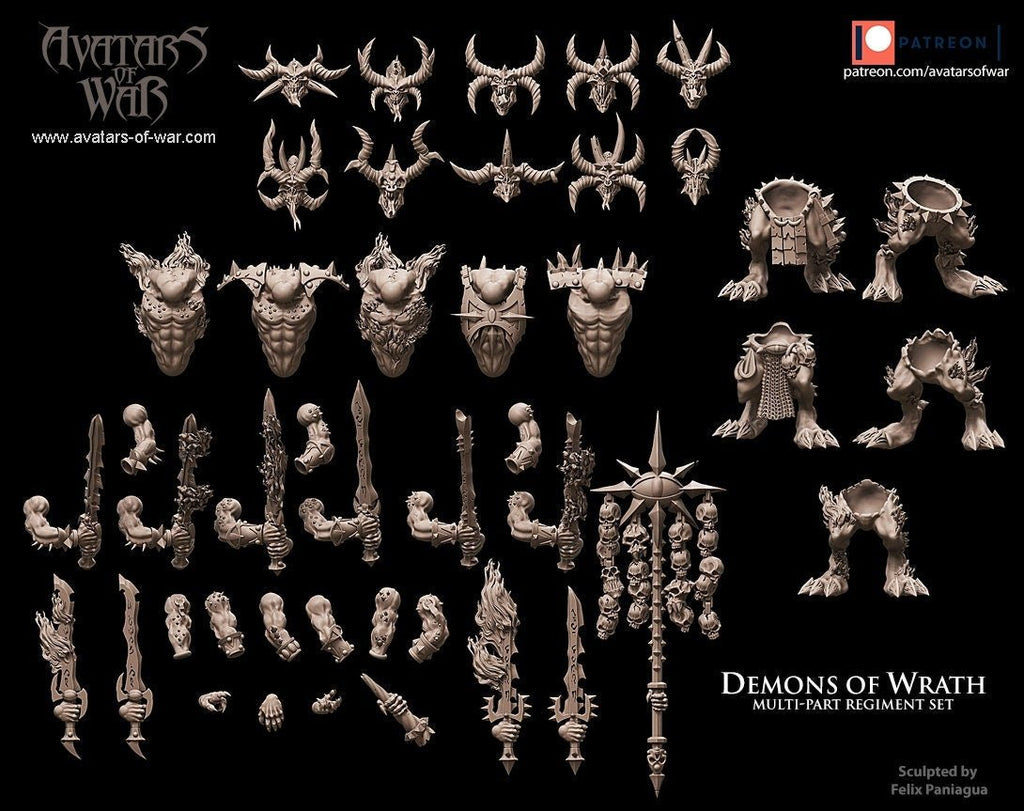 Modular Demons of Wrath - Avatars of War - Sigmarite Boutique