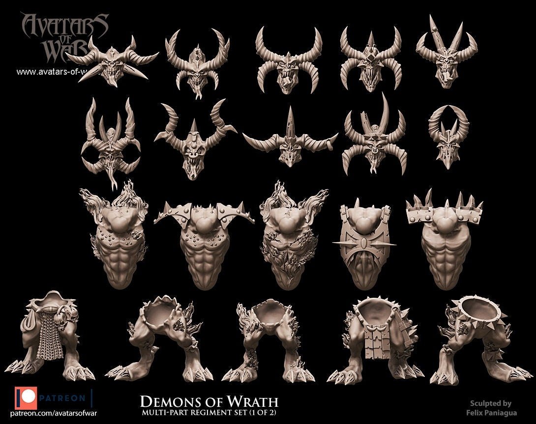 Modular Demons of Wrath - Avatars of War - Sigmarite Boutique