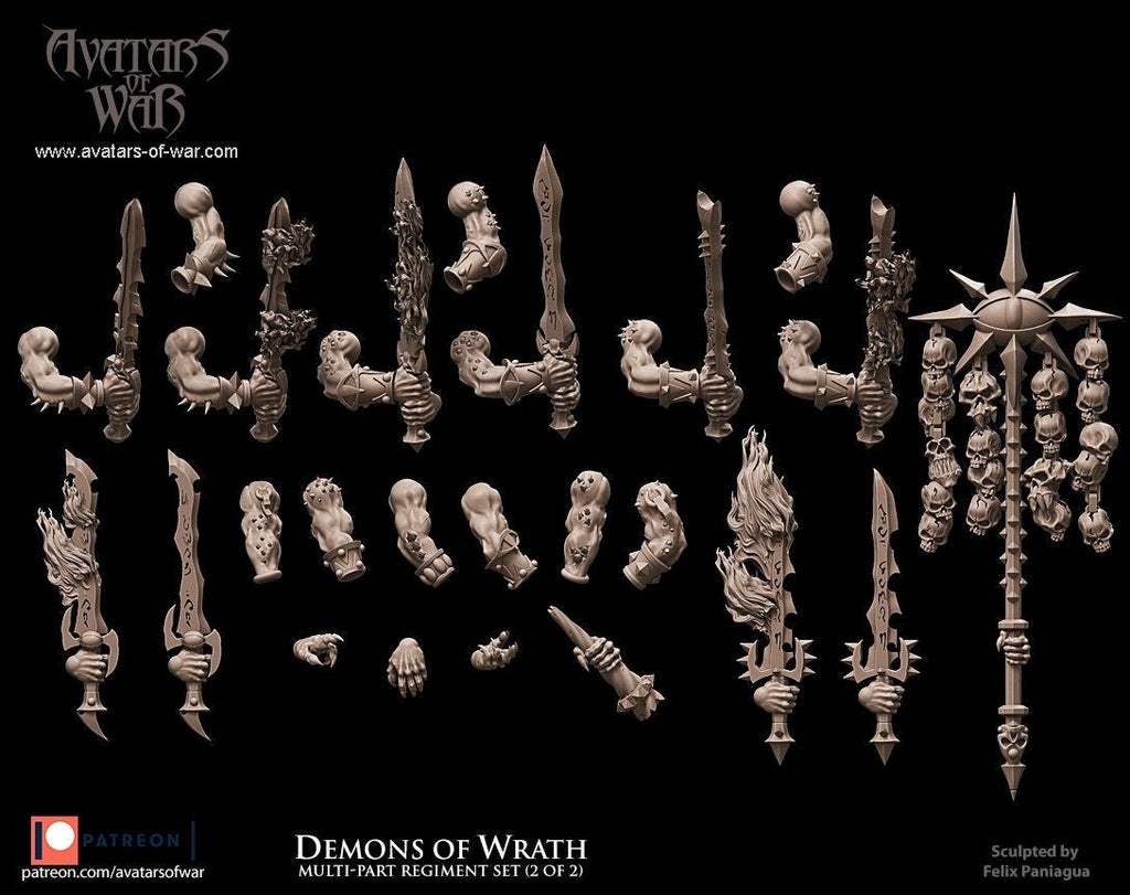 Modular Demons of Wrath - Avatars of War - Sigmarite Boutique