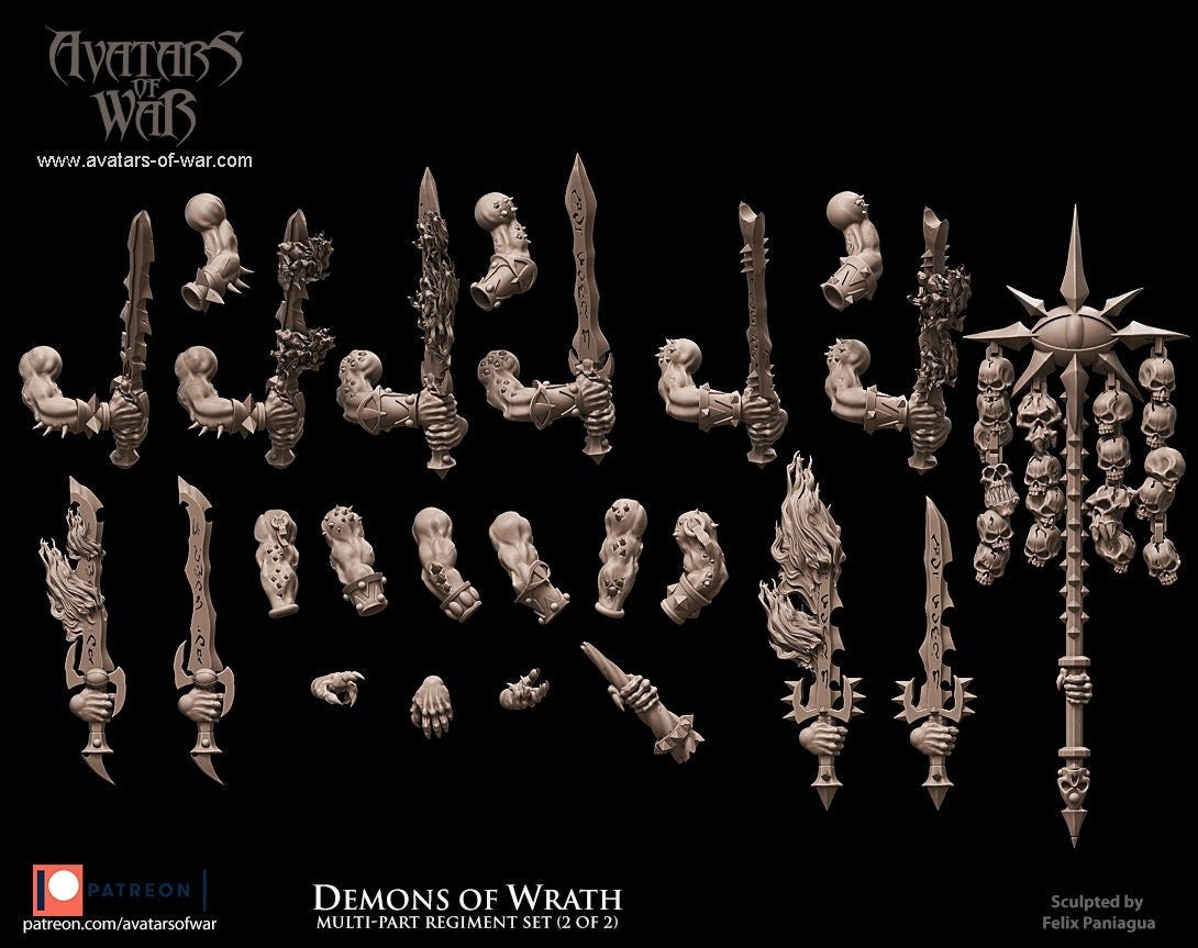 Modular Demons of Wrath - Avatars of War - Sigmarite Boutique