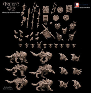 Modular Goblin Wolf Riders - Avatars of War - Sigmarite Boutique