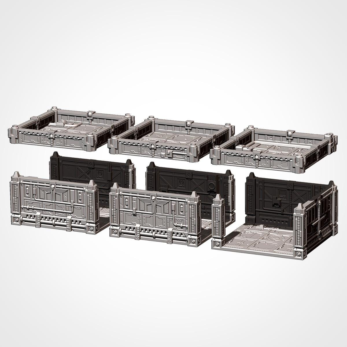 Modular Hive City Terrain Sci Fi City Building System for 28mm Wargaming & Tabletop RPGs - Sigmarite Boutique
