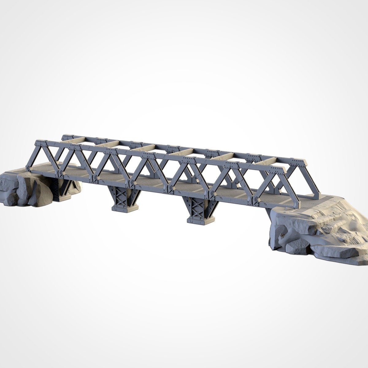 Modular Metal Truss Bridges - Scifi Terrain - 3D Printed PLA Plastic - Sigmarite Boutique