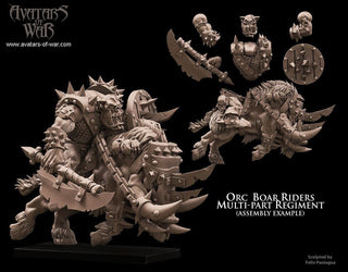 Modular Orc Boar Riders - Avatars of War - Sigmarite Boutique