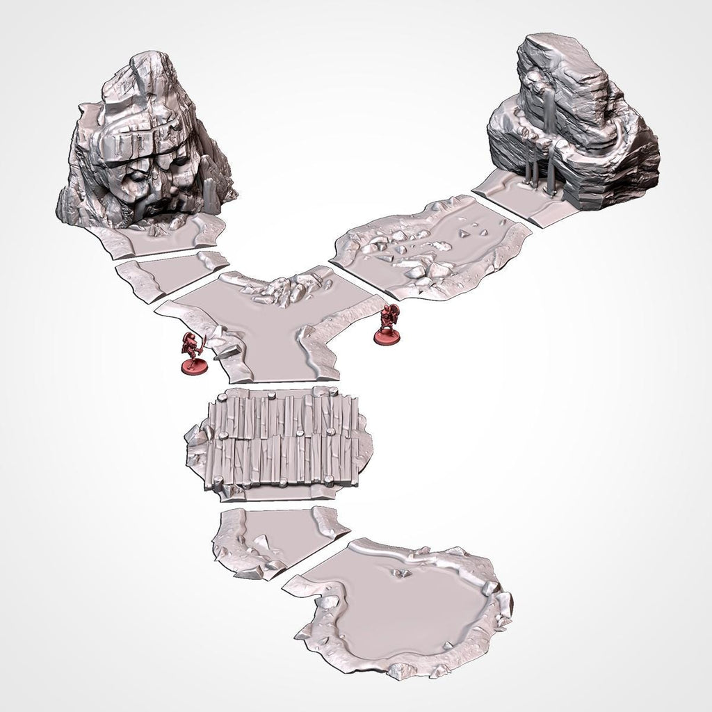 Modular River Terrain Set - Fantasy & Historical River Terrain - Txarli Factory - Sigmarite Boutique