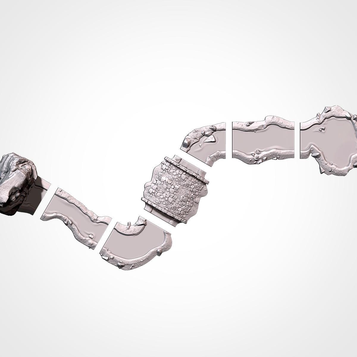 Modular River Terrain Set - Fantasy & Historical River Terrain - Txarli Factory - Sigmarite Boutique