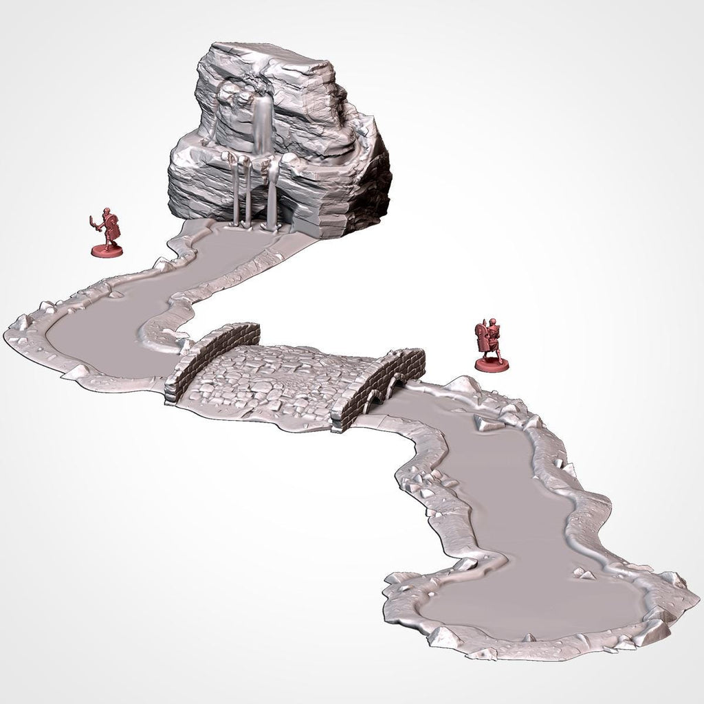 Modular River Terrain Set - Fantasy & Historical River Terrain - Txarli Factory - Sigmarite Boutique