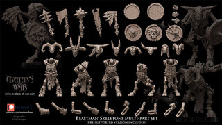 Modular Skeletal Beastmen - Avatars of War - Sigmarite Boutique