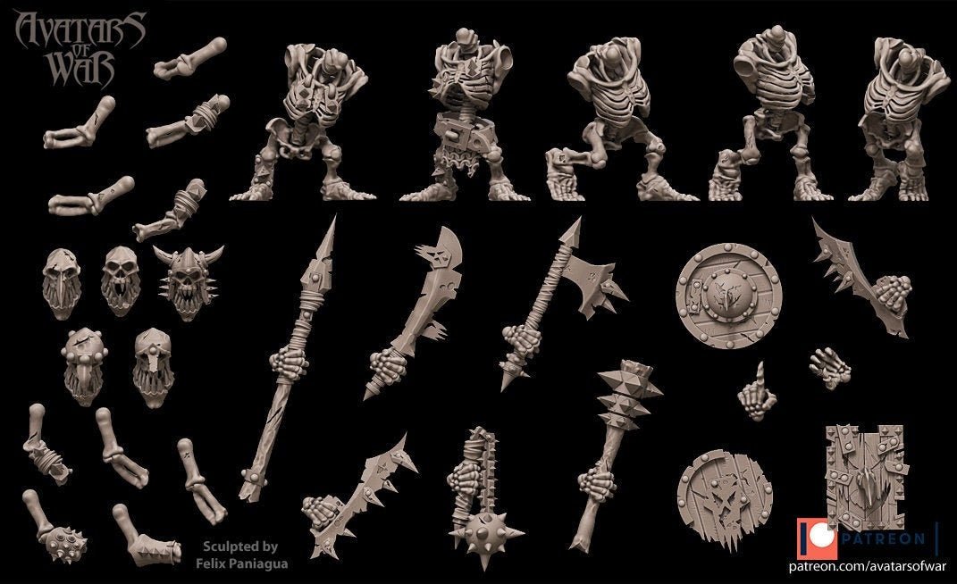 Modular Skeletal Goblins - Avatars of War - Sigmarite Boutique