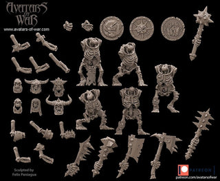 Modular Skeletorcs - Avatars of War - Sigmarite Boutique
