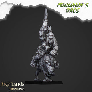 Mounted Cave Orcs - Moredhun's Orcs - Highlands Miniatures - Sigmarite Boutique