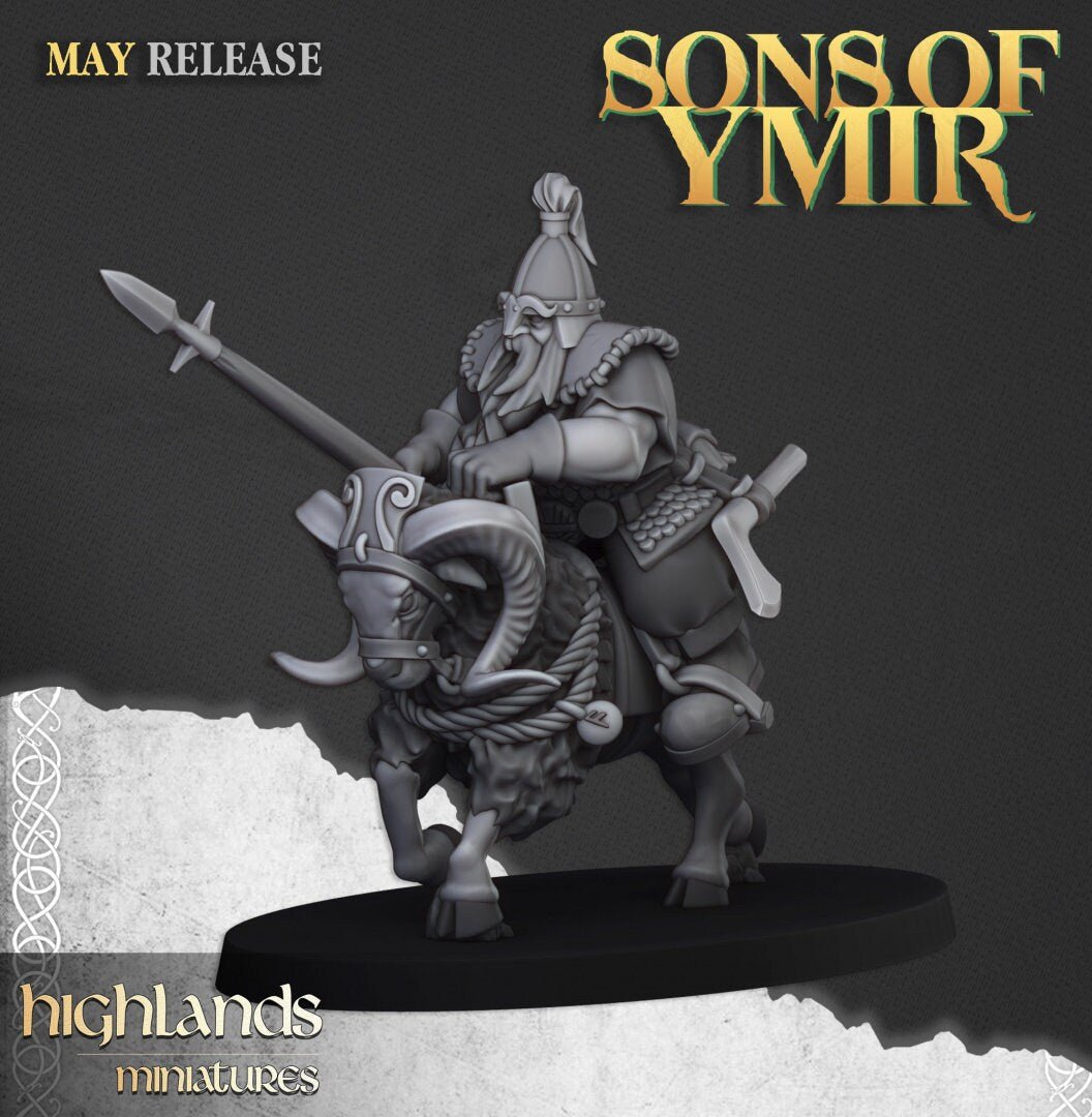 Mounted Dwarves - Sons of Ymir - Highlands Miniatures - Sigmarite Boutique