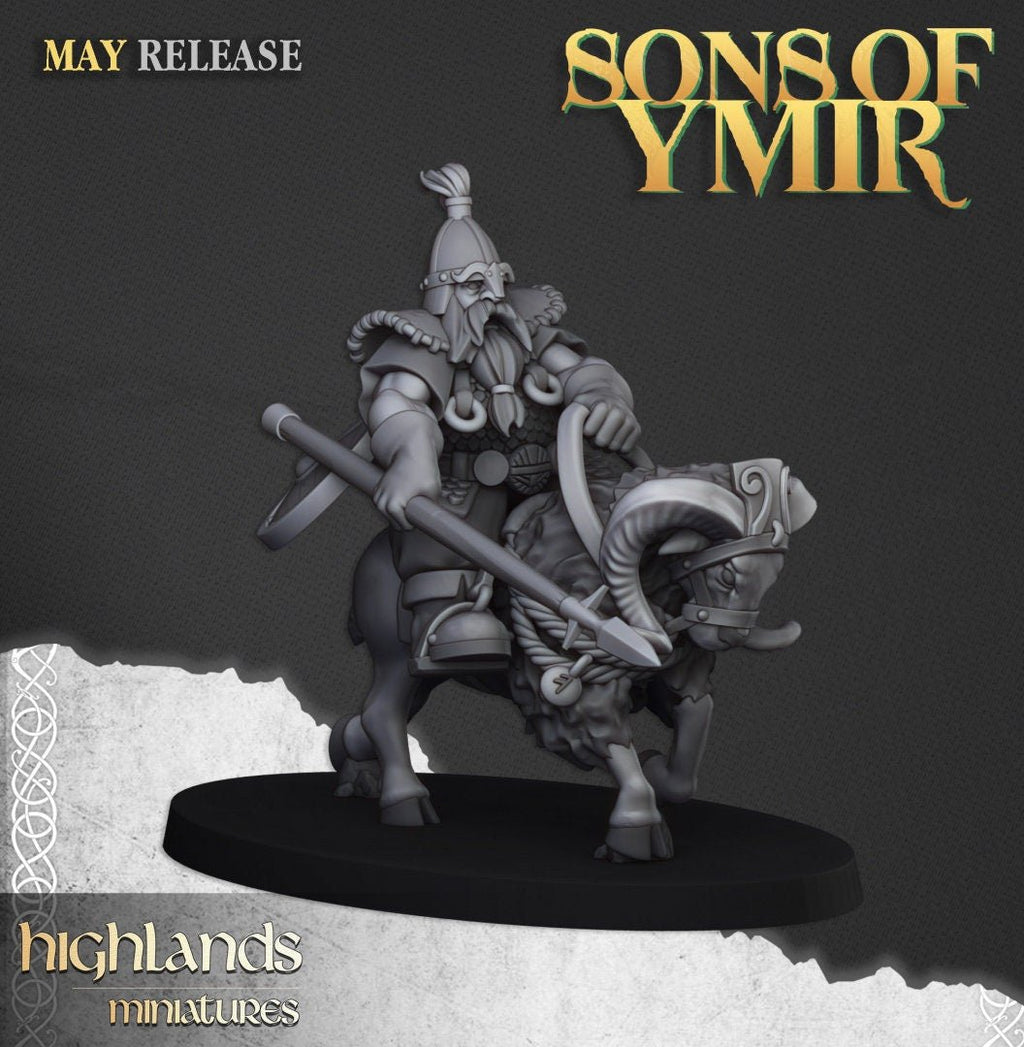 Mounted Dwarves - Sons of Ymir - Highlands Miniatures - Sigmarite Boutique