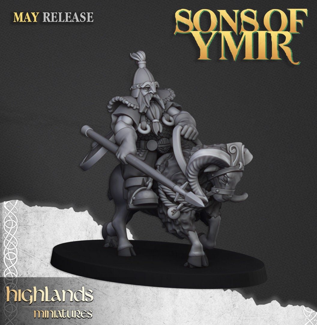 Mounted Dwarves - Sons of Ymir - Highlands Miniatures - Sigmarite Boutique