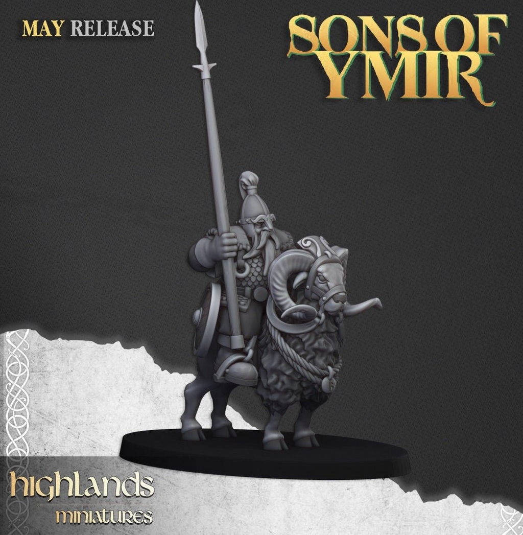 Mounted Dwarves - Sons of Ymir - Highlands Miniatures - Sigmarite Boutique